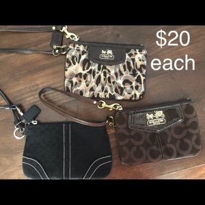 Coach wristlets